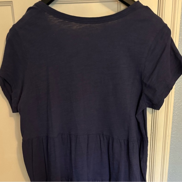 Time and Tru Size Large Blue Tiered cotton summer dress - Picture 4 of 5